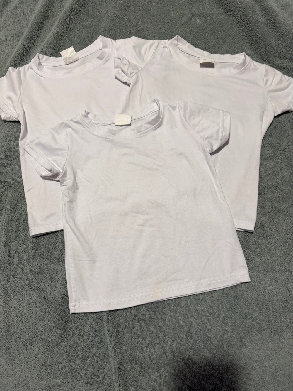 White Kids Crewneck T-Shirt - 3 Pack